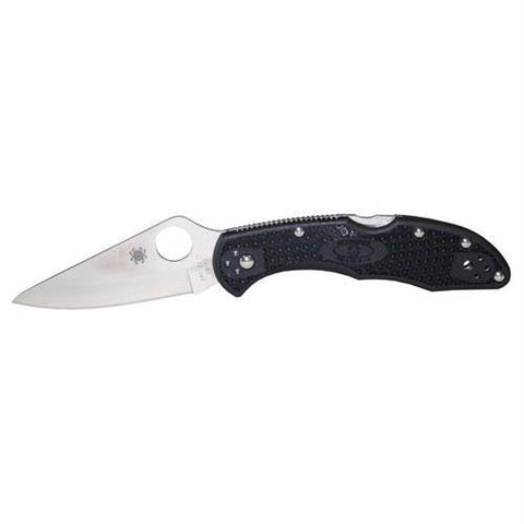 Spyderco Delica4 Lightweight Black FRN Plainedge