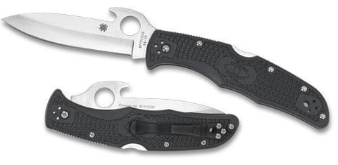 Spyderco Endura4 Gray FRN w- Emerson Opener Plainedge