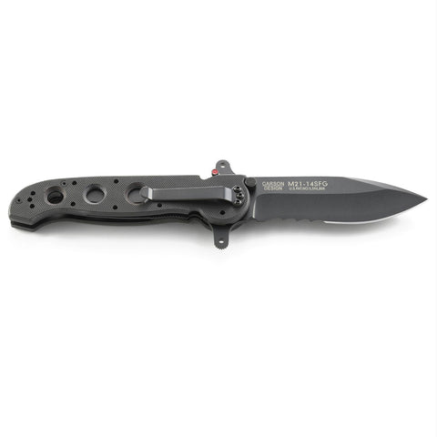 CRKT M16-14SFG Folder 3.99 Black Tanto Comboedge G10 Handle