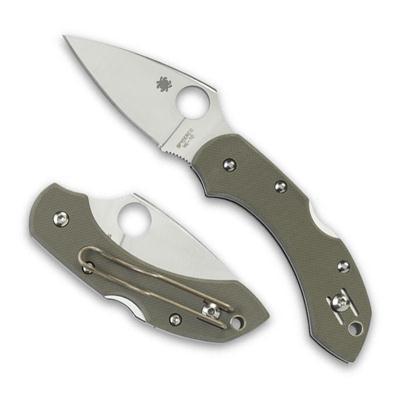 Spyderco Dragonfly Foliage Green G-10 Plainedge C28GPFG