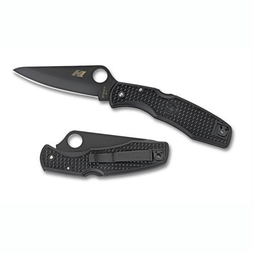 Spyderco Pacific Salt Black FRN H-1 Black Blade Plainedge