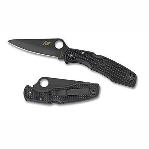 Spyderco Pacific Salt Black FRN H-1 Black Blade Plainedge