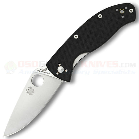 Spyderco Tenacious Black G-10 Plainedge