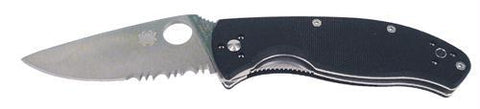 Spyderco Tenacious Black G-10 Comboedge