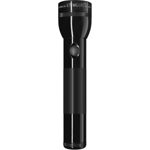 Maglight Heavy-Duty Incandescent 2-Cell D Flashlight, Black