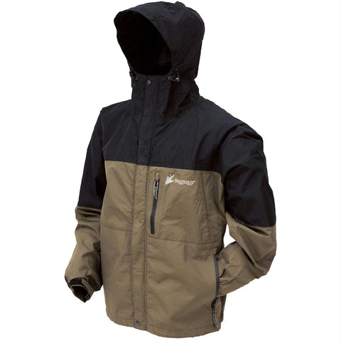 Frogg Toggs Toad Rage 2-Tone Jacket Stone-Black - Large