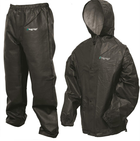 Frogg Toggs Pro Lite Rain Suit Black - X-XXL