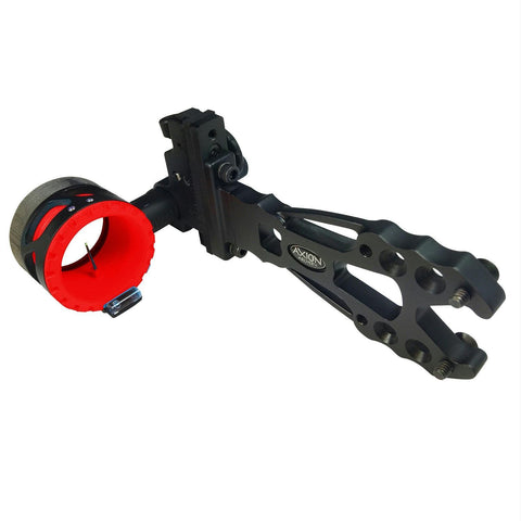 Axion Shift Single Pin Sight .019in Black w-Red Guard Ring