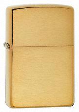 Zippo Brushed Brass Without Solid Brass Engraved