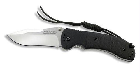 Ontario JPT-3R DP Folding Knife BLK RND SP
