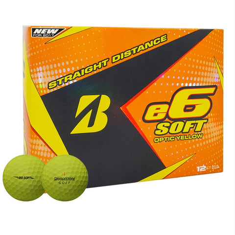 Bridgestone 2017 e6 Soft Golf Balls - Dozen Yellow