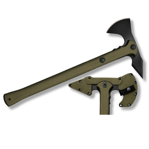 Cold Steel Trench Hawk Axe 19in Overall - OD Green