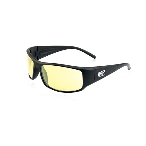 M&P Thunderbolt Full Frame Shooting Glasses Black-Amber