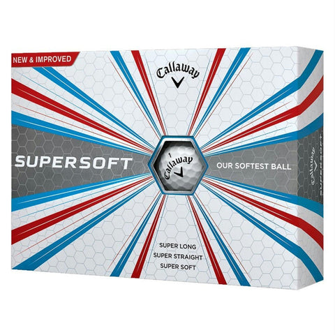 Callaway 2017 Supersoft Golf Balls (One Dozen)-White