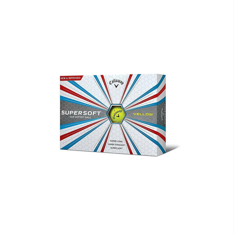 Callaway 2017 Supersoft Golf Balls (One Dozen)-Yellow