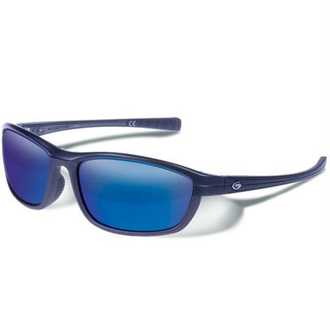 Gargoyles Kinser Sunglasses Dark Gun-Smoke-Blue Mirror