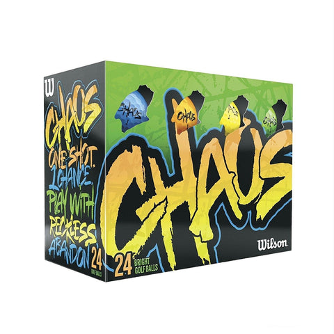 Wilson Chaos Golf Balls - 24 Balls  Multi-Color