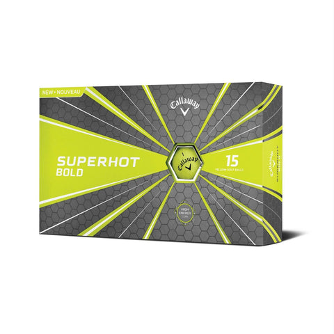 Callaway Superhot 18 Golf Balls - 15 Pack Bold Yellow
