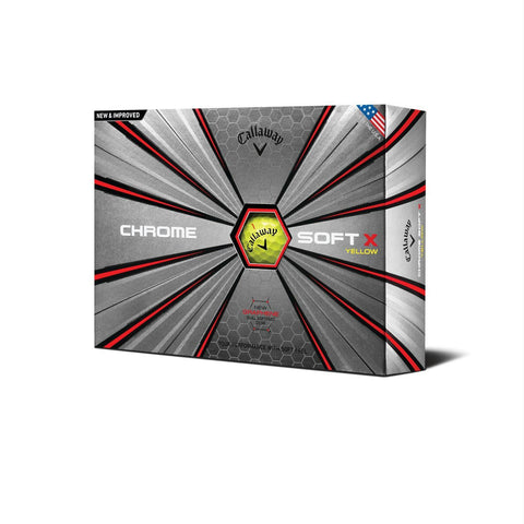 Callaway Chrome Soft X Golf Balls 12-Pack Yellow