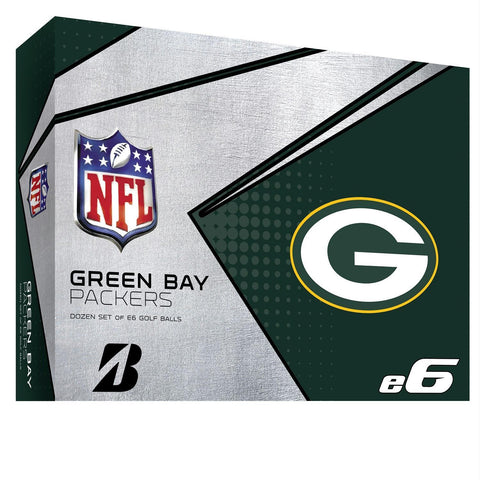 Bridgestone E6 Green Bay Packers Golf Balls-Dozen