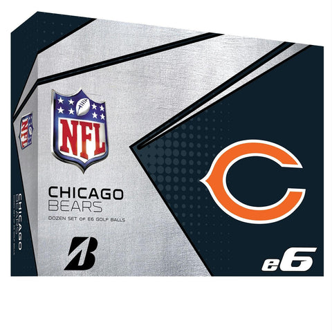 Bridgestone E6 Chicago Bears Golf Balls-Dozen