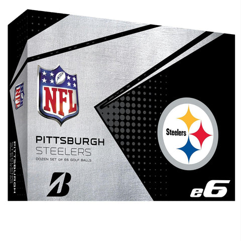 Bridgestone E6 Pittsburgh Steelers Golf Balls-Dozen