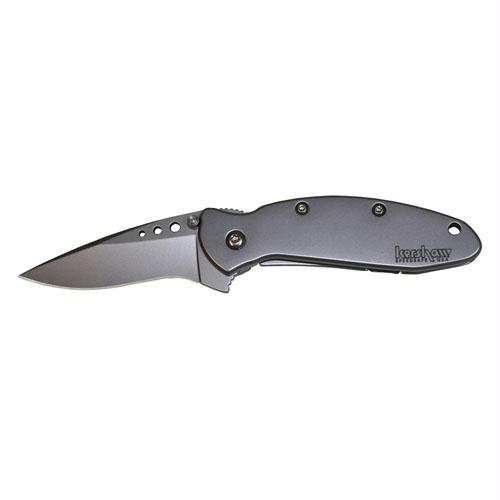 Kershaw Scallion Assisted 2.25 in Bead Blast Plainedge Gray