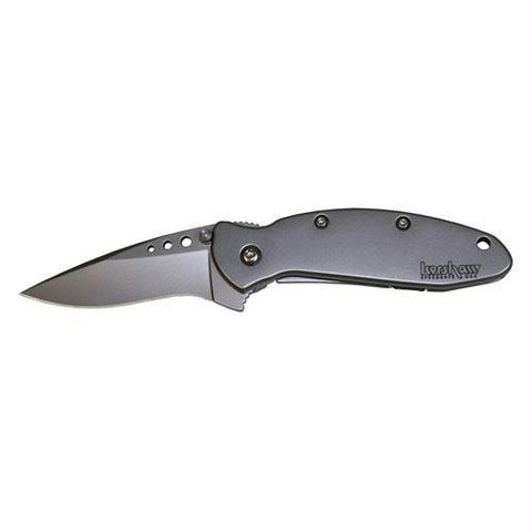 Kershaw Scallion Assisted 2.25 in Bead Blast Plainedge Gray