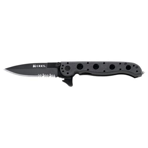 CRKT M16-13ZLEK Folder 3.75 Black Comboedge GRN Handle