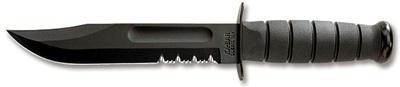 Ka-Bar Black Fighting Knife with Kydex Sheath