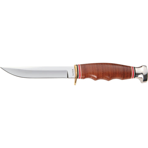 Ka-Bar Leather Handle Hunter Knife
