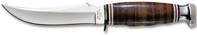 Ka-Bar Leather Handle Skinner Knife