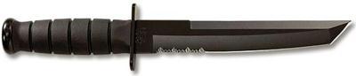 Ka-Bar Black Tanto Serrated Knife