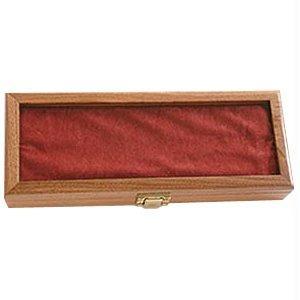 Ka-Bar Walnut Knife Display Case Glass Top