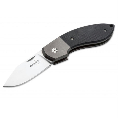Boker Plus BB Folder - Black titanium Handle - Satin Plain