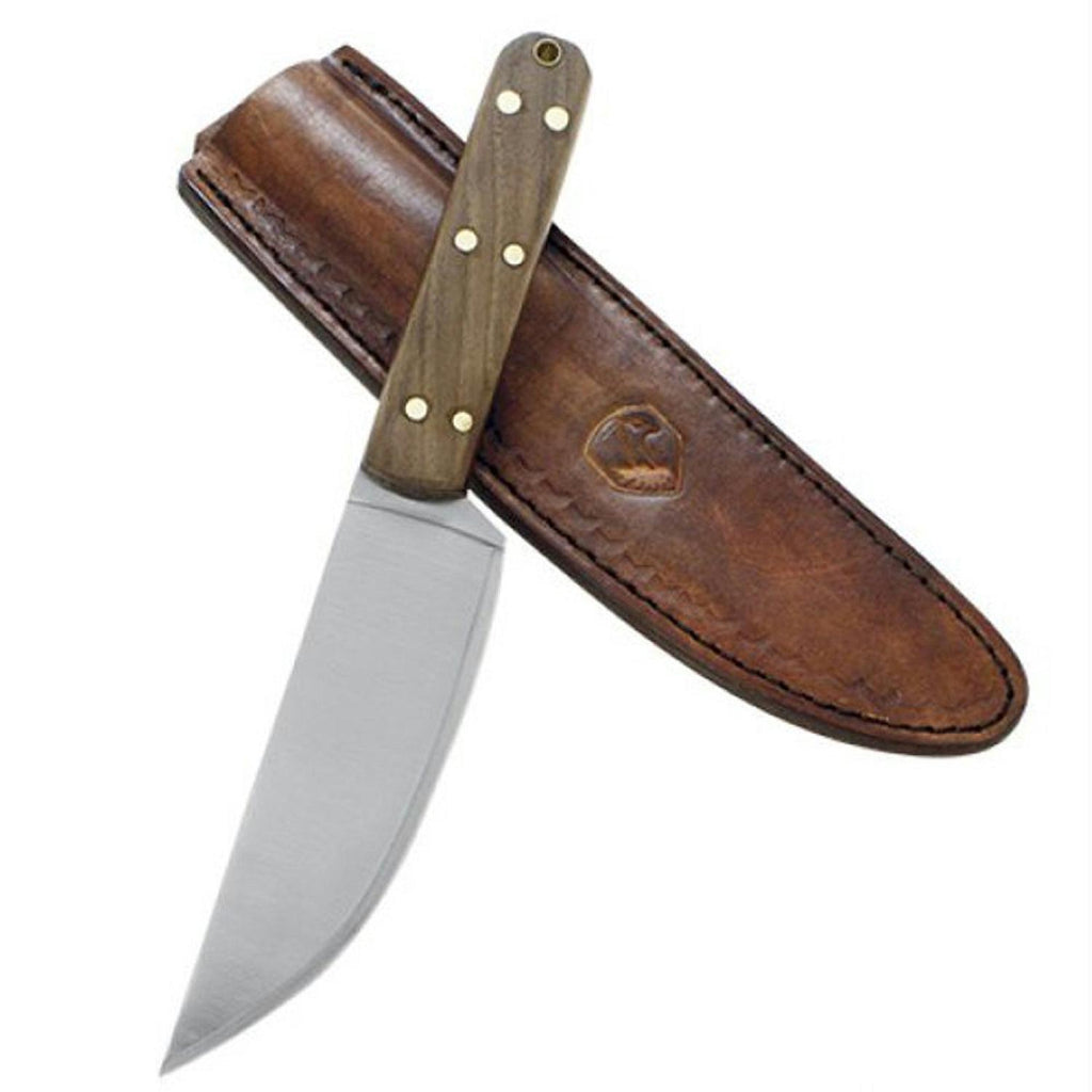 Condor Scalper 10.625" Fixed - Walnut-PlainEdge w-Sheath