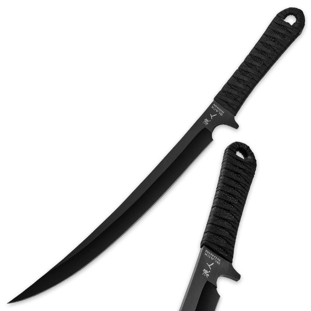 United Cutlery 18" Black Ronin Combat Tanto Knife w-Sheath