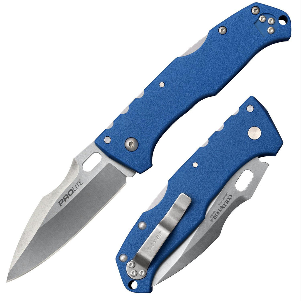 Cold Steel Pro Lite Sport Clip 3-1-2" Bld Folder 8" Opn-Blue