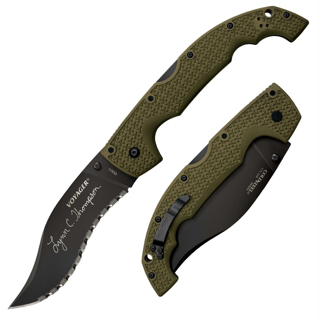 Cold Steel Thompson Voyager Vaquero 12-1-4" Folder OD Green