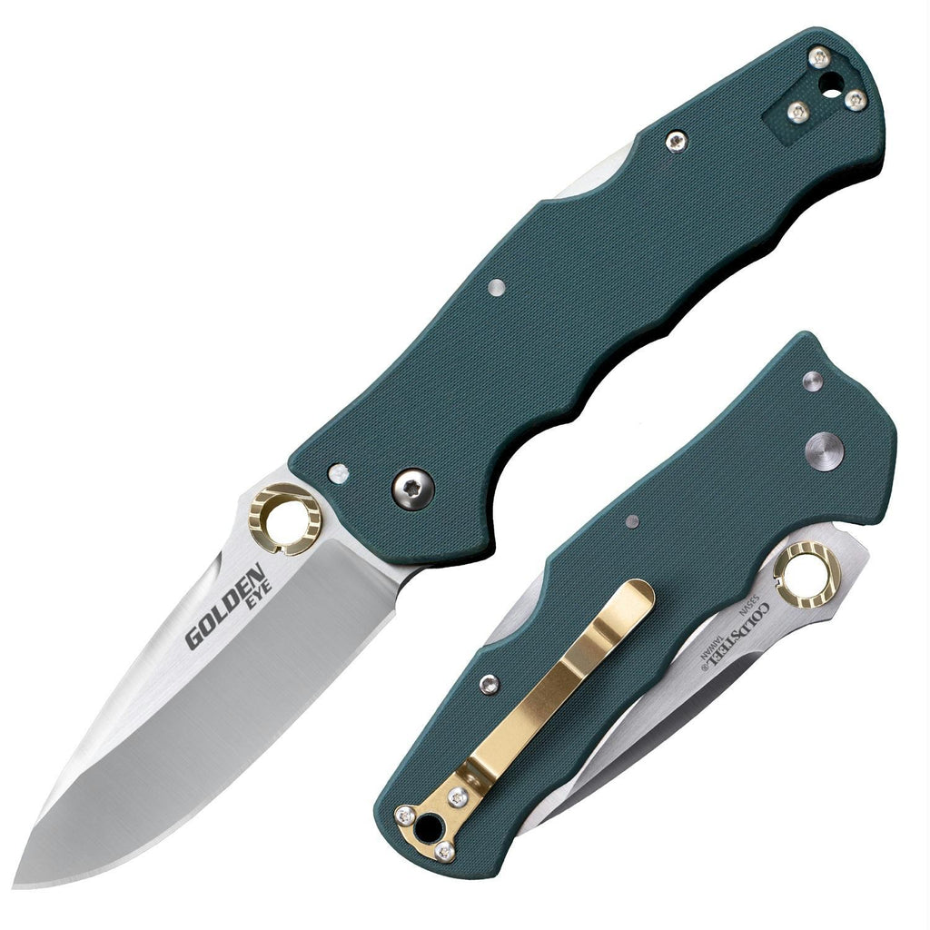 Cold Steel Golden Eye Spear Folder 3-1-2" Blade Forest Green