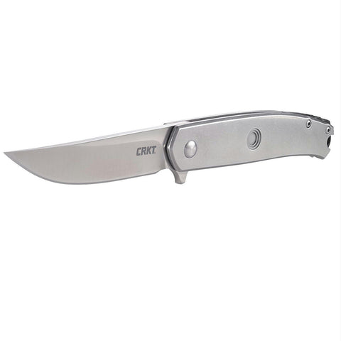 CRKT Vizzle Folder 3.35 Plainedge Stainless Steel Handle