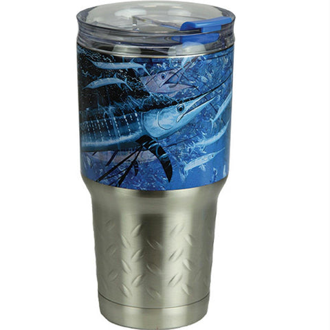 Rivers Edge Guy Harvey 24oz. SS Tumbler-Sailfish