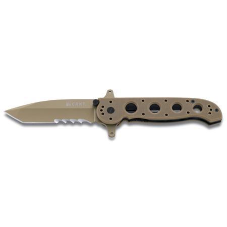 CRKT M16-14DSFG Folder 3.88 Tan Tanto Combo Tan G10 Handle