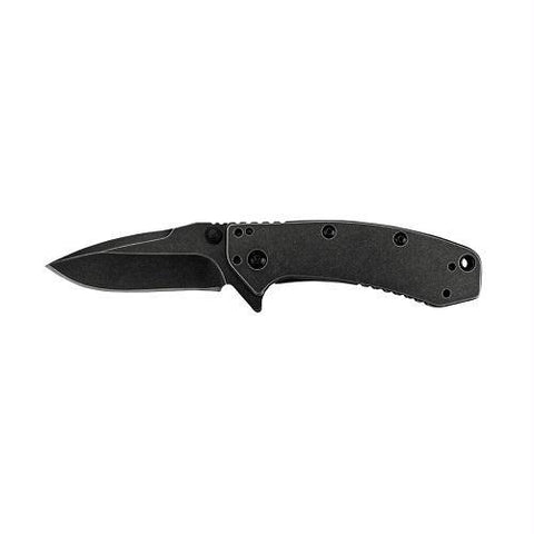 Kershaw Cryo Assisted 2.75 in Blackwash Plainedge Black SS