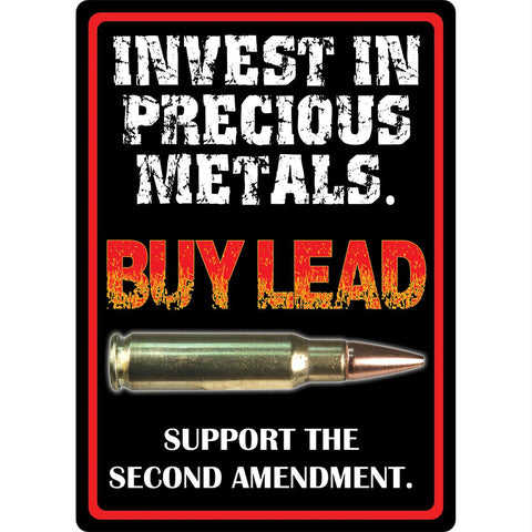 Rivers Edge 16in Precious Metals Tin Sign
