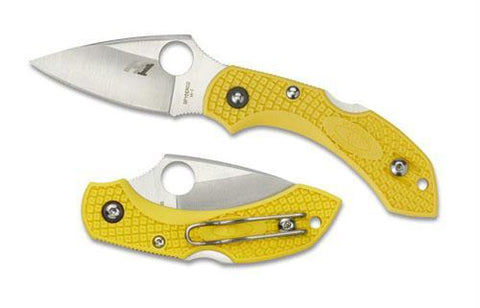 Spyderco Dragonfly2 Yellow FRN H-1 Plainedge Knife