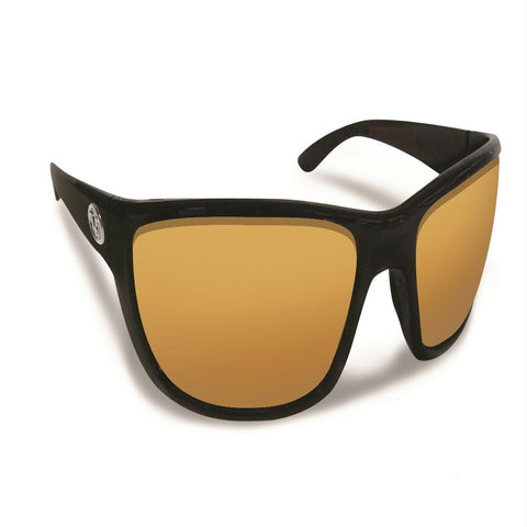 Flying Fisherman Cay Sal Matte Black w-Amber Sunglasses