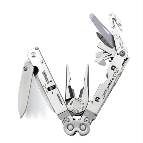 SOG PowerAssist Multi-Tool 16 Components w- Nylon Sheath