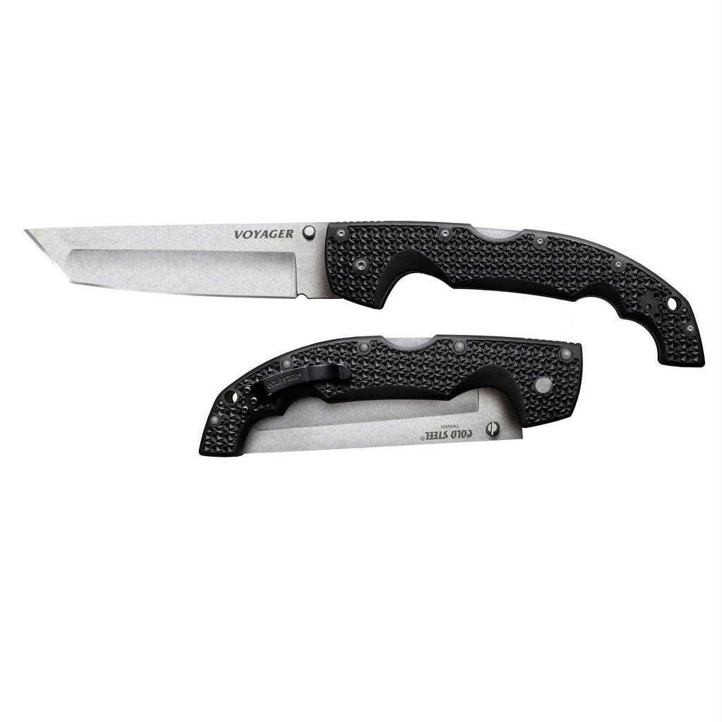 Cold Steel Voyager Tanto 5.5in Plain Edge Folding Knife