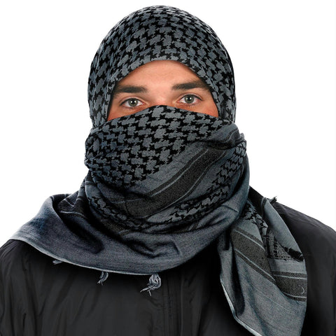 Camcon Shemagh - Charcoal and Black
